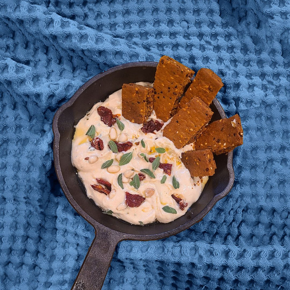 Fello Zesty BBQ Bar Dipped In Hummus